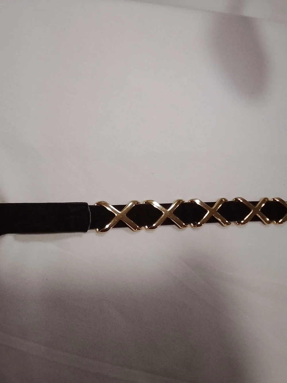Vintage Women’s Brow Belt with Gold Accents
